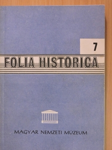 Cennerné Wilhelmb Gizella - Folia Historica 7. [antikvár]