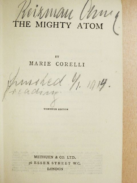Marie Corelli - The Mighty Atom [antikvár]