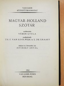 Magyar-holland szótár [antikvár]