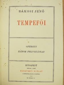 Rákosi Jenő - Tempefői [antikvár]