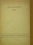 Henry von Heiseler - Verse [antikvár]