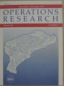 Operations Research November-December 1994 [antikvár]