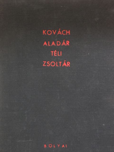 Kovách Aladár - Téli zsoltár [antikvár]
