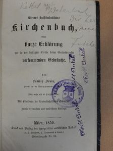 Franz Fischer - Kleines christkatholisches kirchenbuch/Die Zeremonien der katholischen Kirche (gótbetűs) [antikvár]