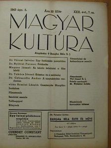 Dr. Csizmadia Andor - Magyar Kultúra 1943. április 5. [antikvár]