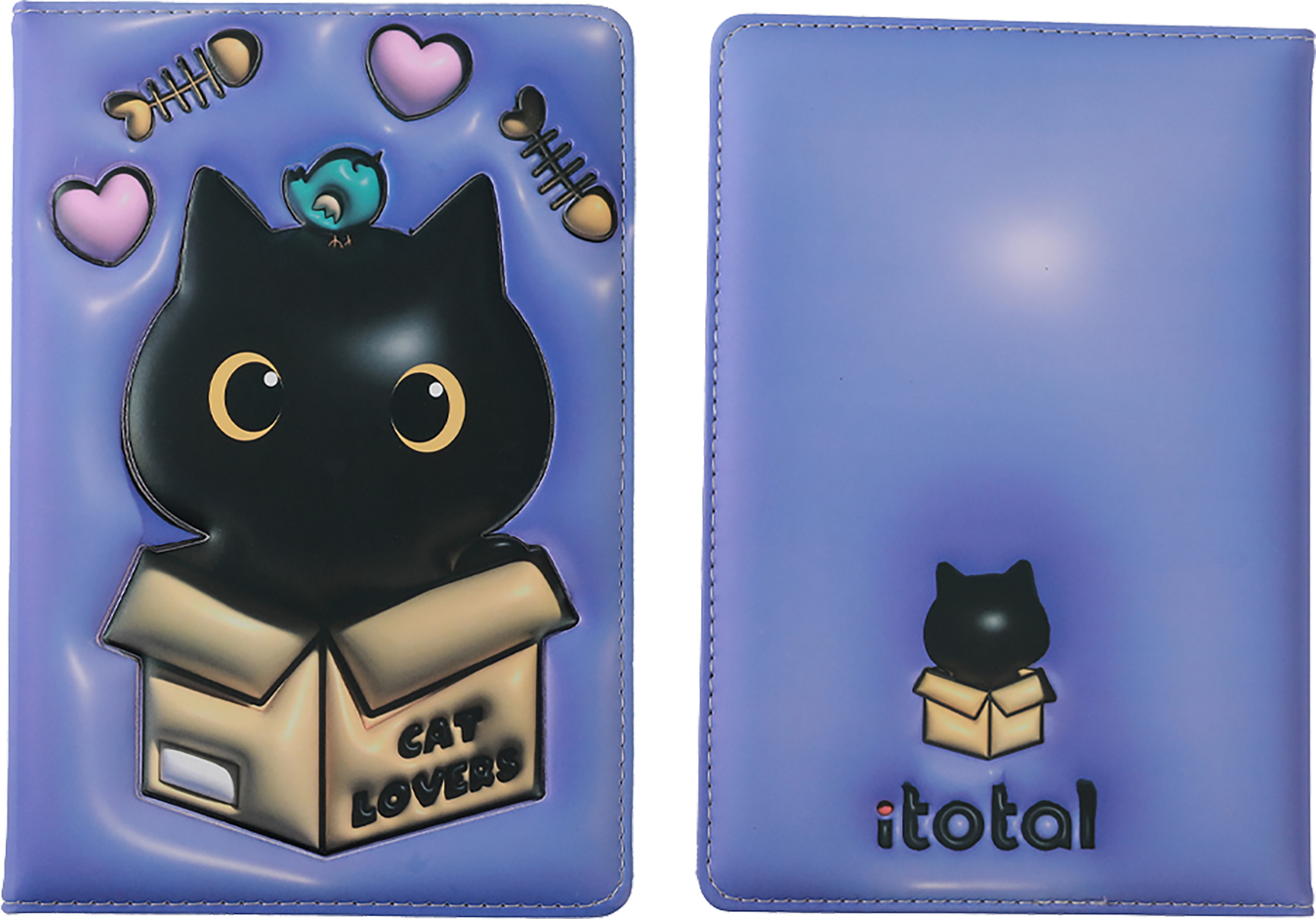 3D A5 notesz BLACK CAT, blankó