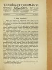 Bálint Sándor - Természettudományi Közlöny 1912. január-december/Pótfüzetek a Természettudományi Közlönyhöz 1912. január-december [antikvár]
