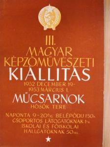 III. Magyar Képzőművészeti Kiállítás [antikvár]