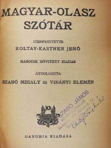 Magyar-olasz szótár [antikvár]