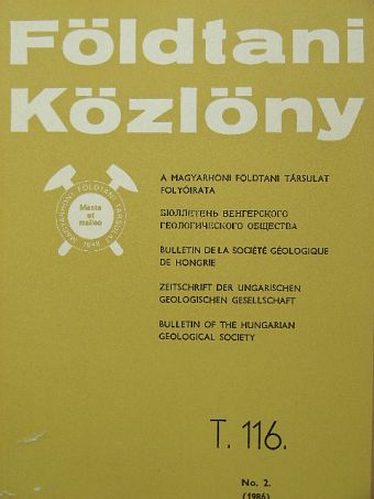 Balázs Éva - Földtani Közlöny 1986/2. [antikvár]