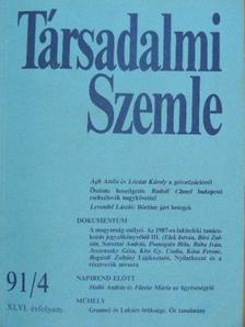 Ágh Attila - Társadalmi Szemle 1991. április [antikvár]