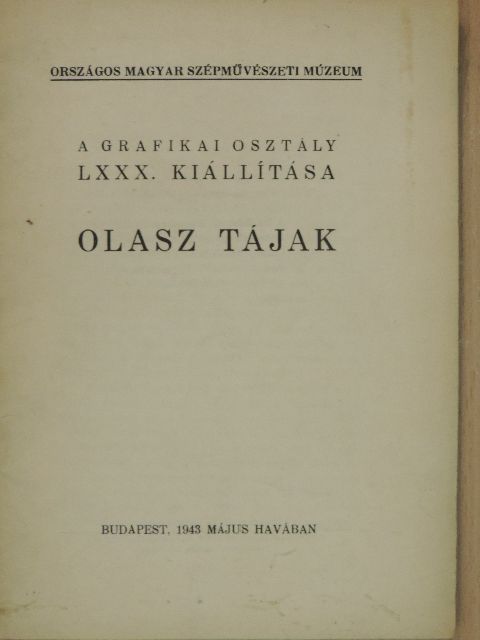 Olasz tájak [antikvár]