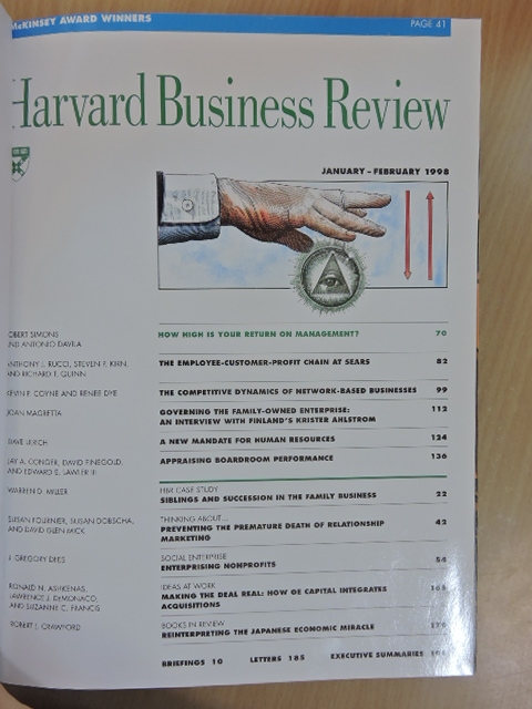Antonio Davila - Harvard Business Review January-December 1998. [antikvár]
