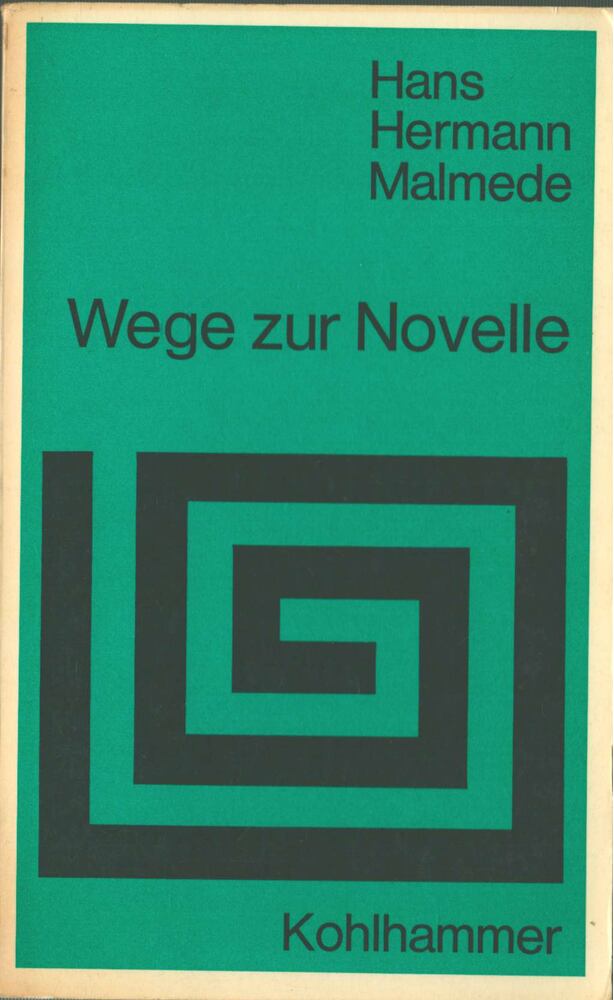 Hans Hermann Malmede - Wege zur Novelle [antikvár]