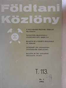 Baksa Csaba - Földtani Közlöny 1983/1. [antikvár]