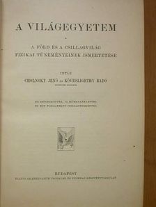 Cholnoky Jenő - A világegyetem [antikvár]