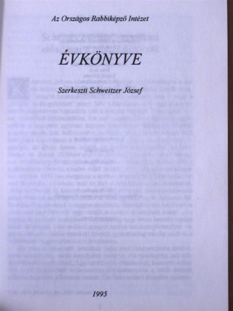 Ambrus Katalin - Az Országos Rabbiképző Intézet évkönyve 1992-1995 [antikvár]