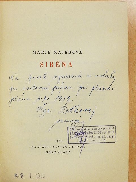 Marie Majerová - Siréna [antikvár]