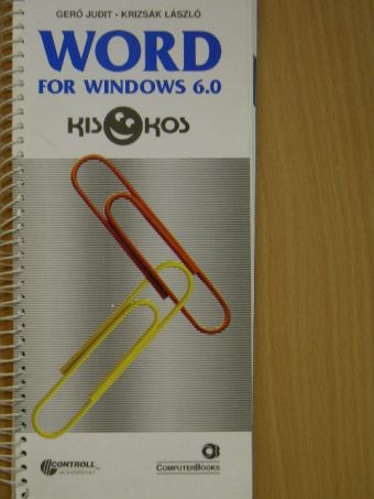 Gerő Judit - Word for Windows 6.0 [antikvár]