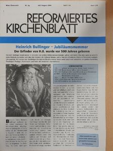 Reformiertes kirchenblatt Juli/August 2004 [antikvár]