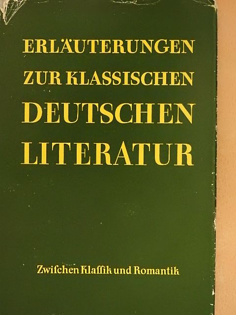 Dr. Johannes Mittenzwei - Zwischen Klassik und Romantik [antikvár]