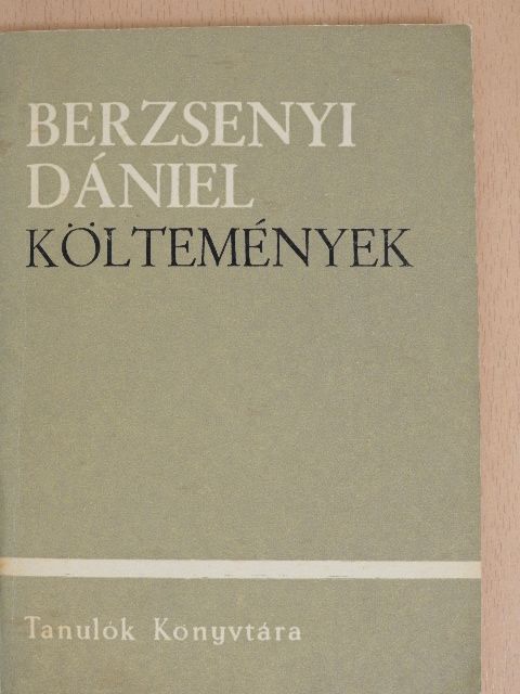 Berzsenyi Dániel - Költemények [antikvár]