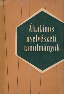 Telegdi Zsigmond - Általános nyelvészeti tanulmányok I. [antikvár]