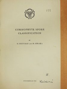 G. Erdtman - Cormophyte Spore Classification [antikvár]