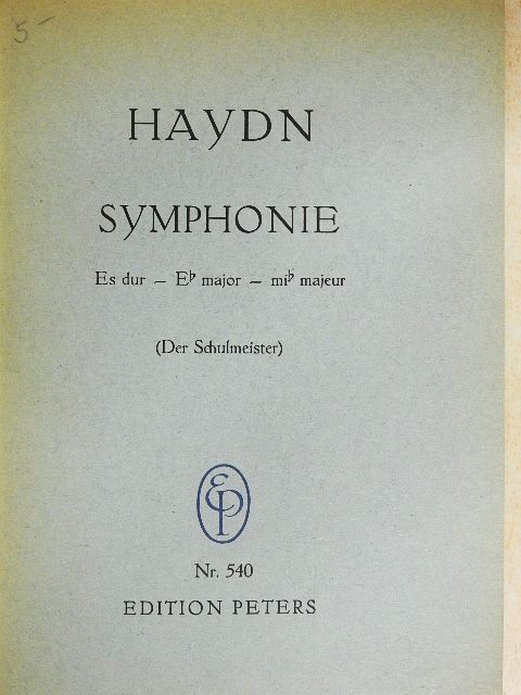Joseph Haydn - Symphonie Es-dur [antikvár]