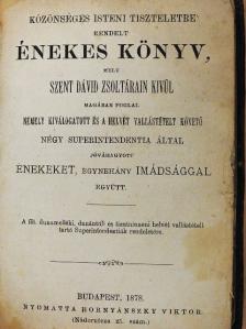 Közönséges isteni tiszteletre rendelt Énekes könyv [antikvár]