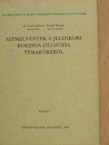 Dr. Gondi József - Szemelvények a jelenkori burzsoá filozófia témaköréből [antikvár]