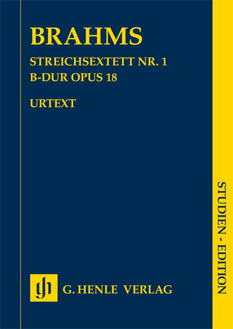 BRAHMS... - STREICHSEXTETT NR.1 B-DUR OP.18, STUDIEN EDITION