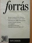 Alföldy Jenő - Forrás 2001. november [antikvár]