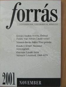 Alföldy Jenő - Forrás 2001. november [antikvár]