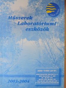 Műszerek/Laboratóriumi eszközök 2003-2004 [antikvár]