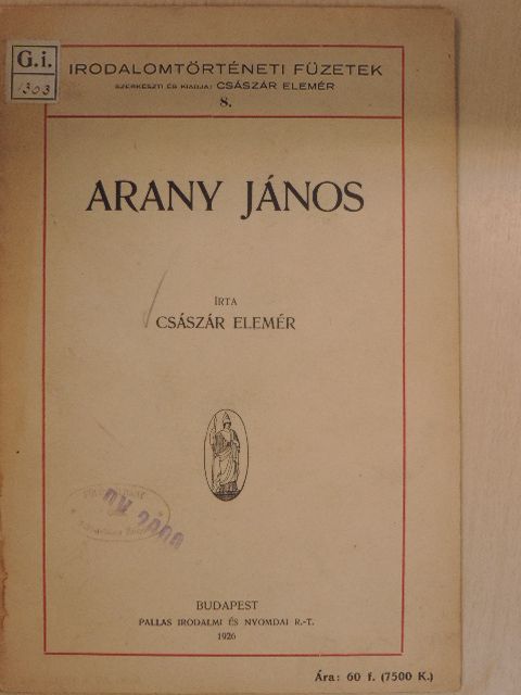 Császár Elemér - Arany János [antikvár]