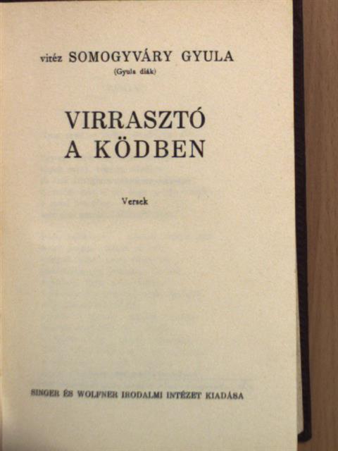 Gyula diák - Virrasztó a ködben/Utolsó szárnycsapás/A virágember/A fiú nem üthet vissza [antikvár]