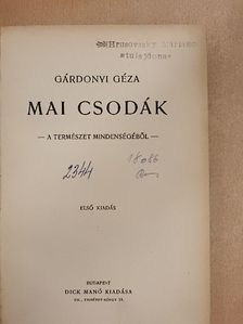 Gárdonyi Géza - Mai csodák [antikvár]