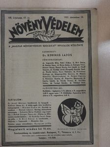 Dr. Aczél Márton - Növényvédelem 1937. december [antikvár]