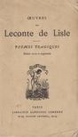 Leconte de Lisle - Oeuvre de Leconte de Lisle - Poemes tragiques [antikvár]