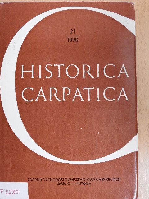 Gita Králiková - Historica Carpatica 21/1990 [antikvár]