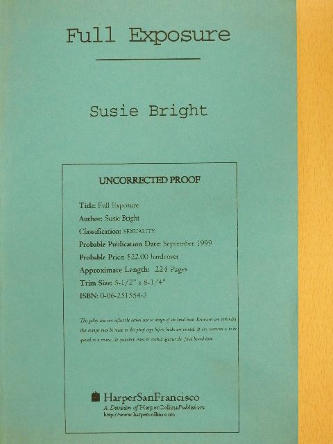 Susie Bright - Full Exposure [antikvár]