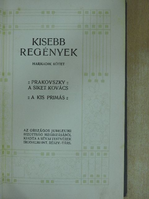 Mikszáth Kálmán - Kisebb regények III-IV. [antikvár]