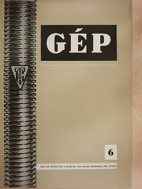 Dr. Fritz Gärtner - Gép 1960. június [antikvár]