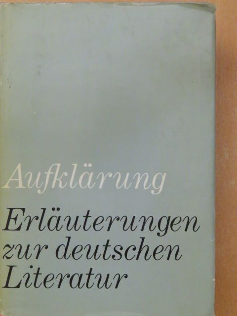 Aufklärung [antikvár]