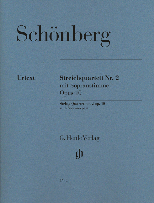SCHÖNBERG - STREICHQUARTETT NR.2 MIT SOPRANSTIMME OP.10, STIMMEN