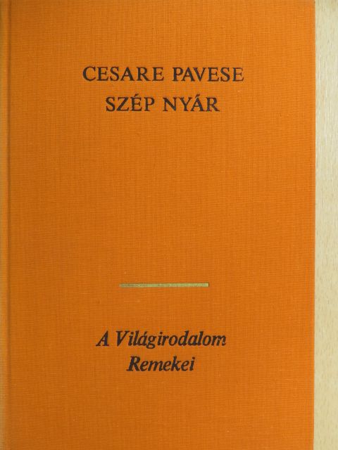 Cesare Pavese - Szép nyár [antikvár]