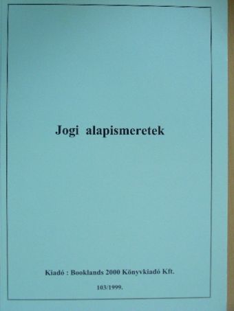 Jogi alapismeretek [antikvár]
