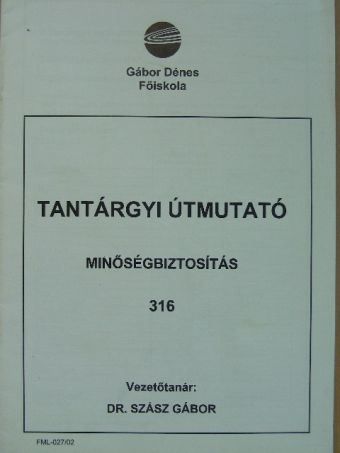 Minőségbiztosítás [antikvár]