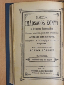Mákzór imádságos könyv az év minden ünnepnapjára I. [antikvár]